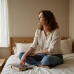 Een vrouw in haar mid 40