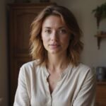 Een vrouw in haar veertiger jaren straalt vertrouwen en benaderbaarheid uit